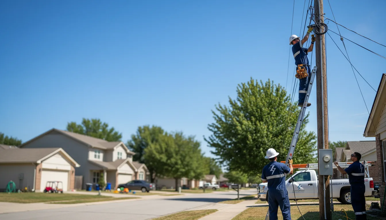 Residential electrician providing installation services in Idamay, WV